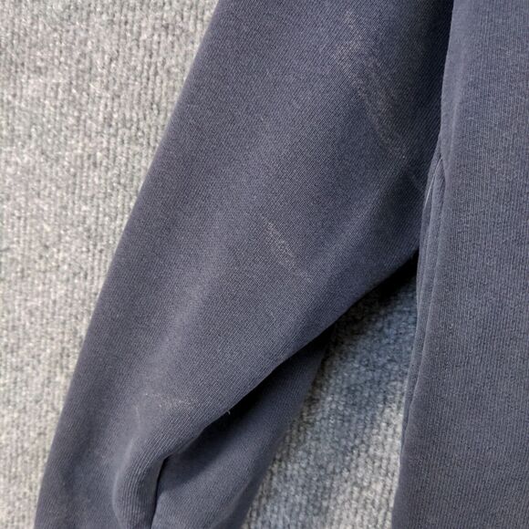 Game Workwear EMT Paramedic 1/4 Zip Sweatshirt Men's Large Blue Priority One VTG - Picture 7 of 16